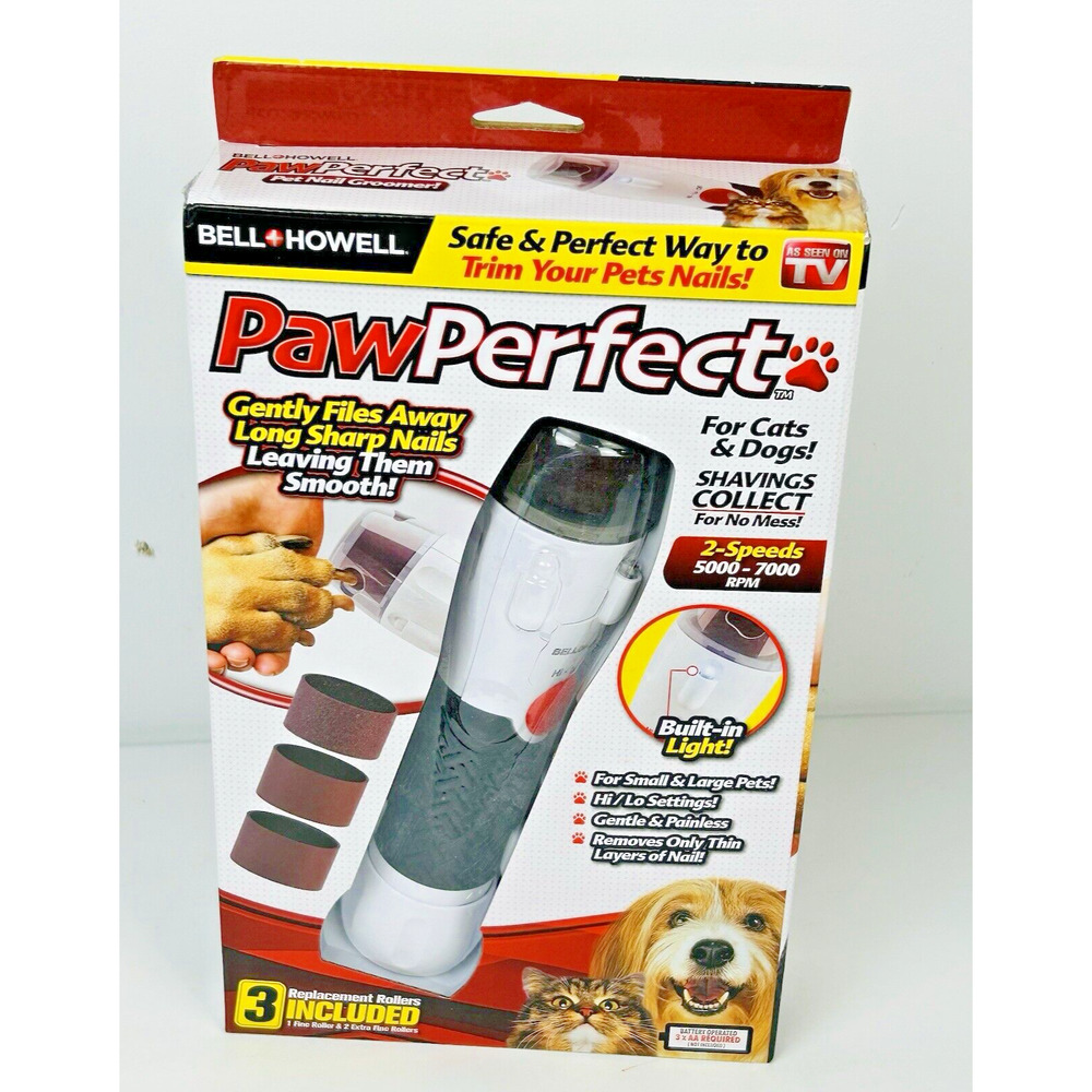 Bell+Howell PawPerfect Pet Nail Trimmer For Cats & Dogs New in Box